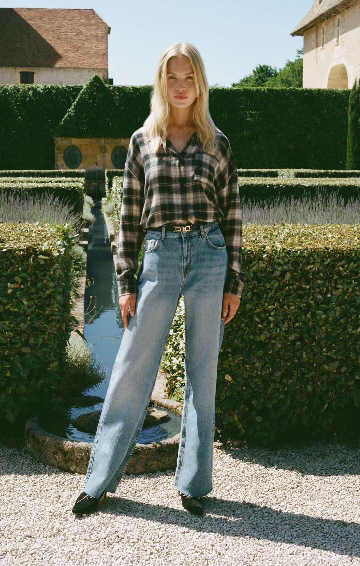 River Plaid Button Up