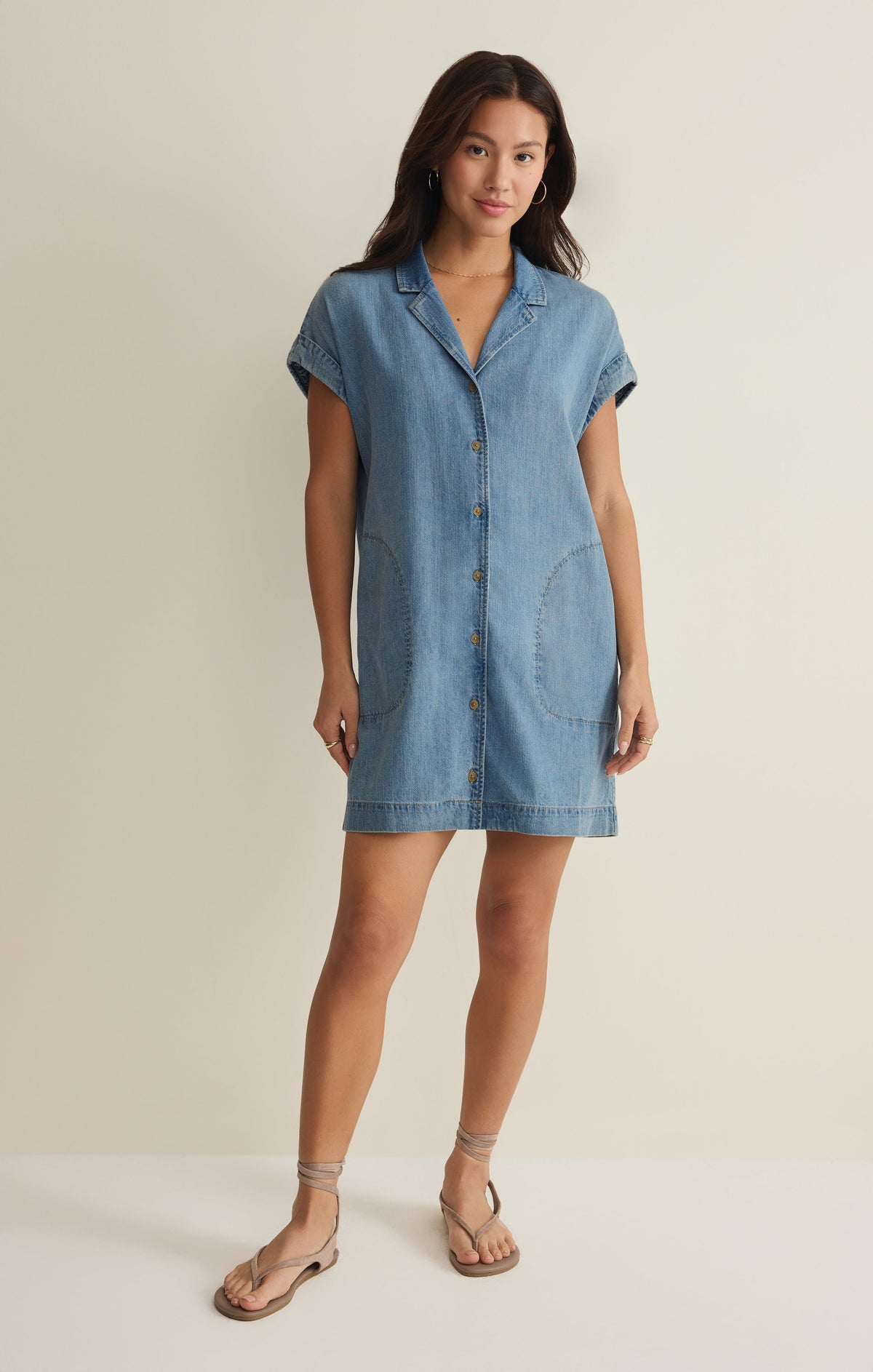 Napa Lightweight Denim Mini Dress