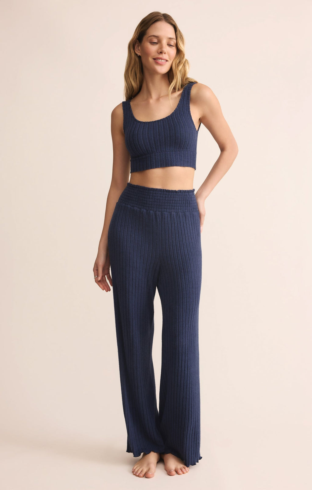 Zoe Silky Rib Tank Bra
