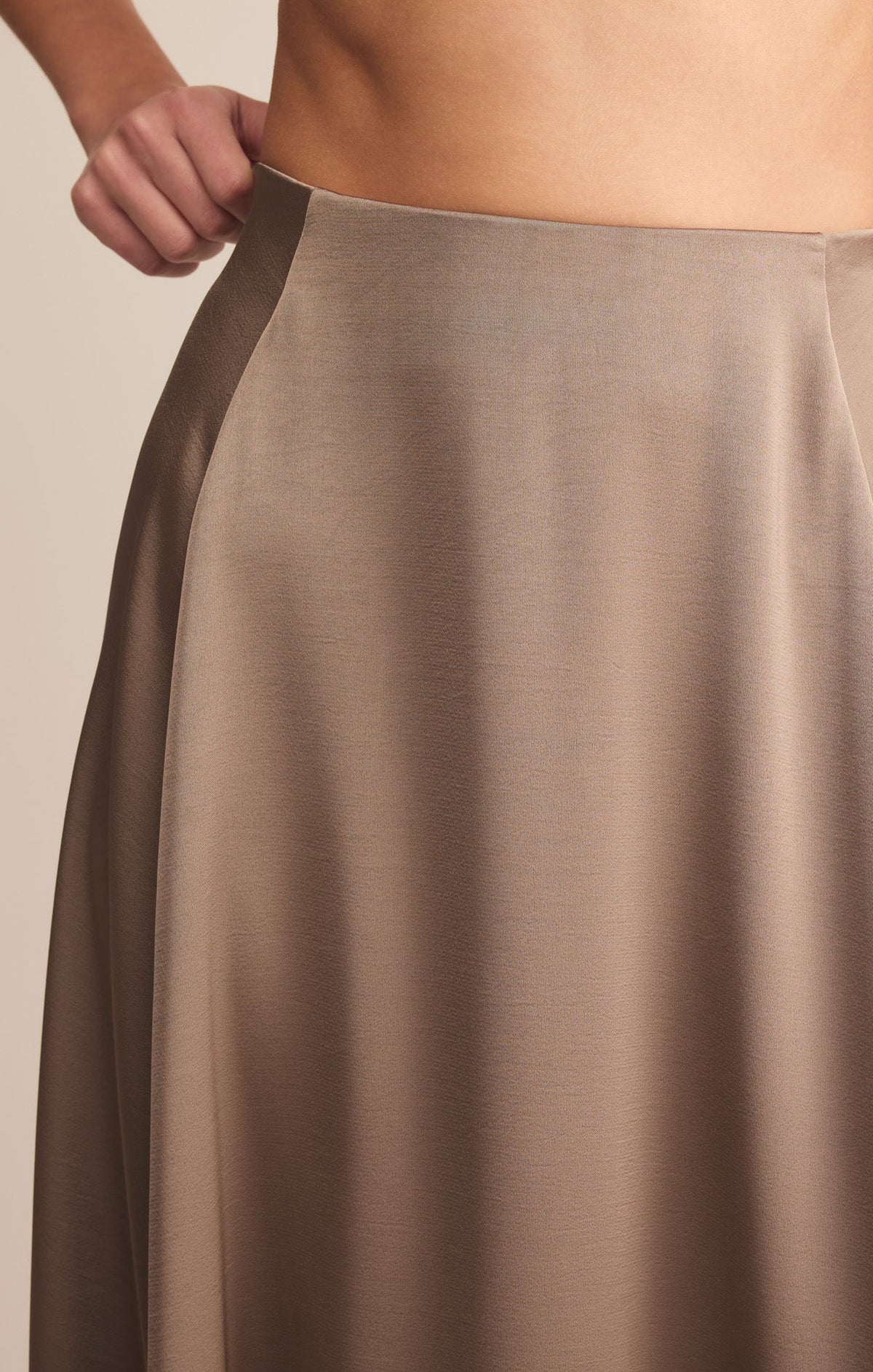Northpointe Satin Midi Skirt