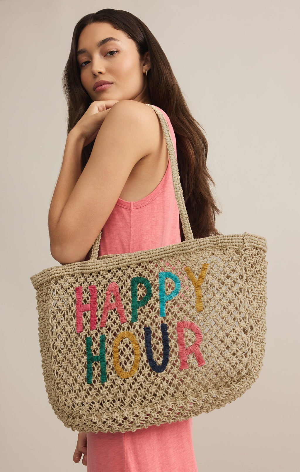 Woven Jute Tote Bag