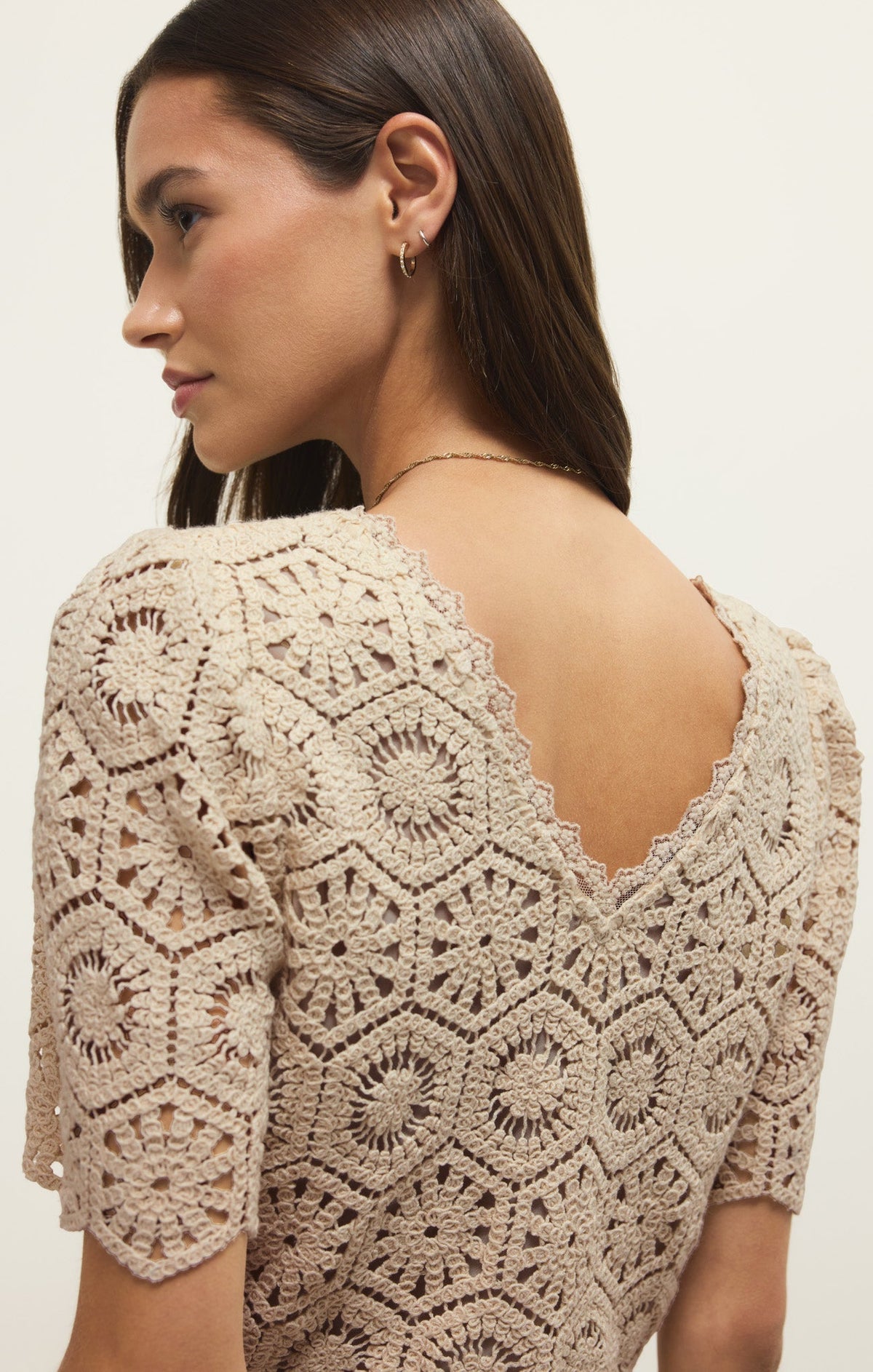 Raquel Lace Cropped Top