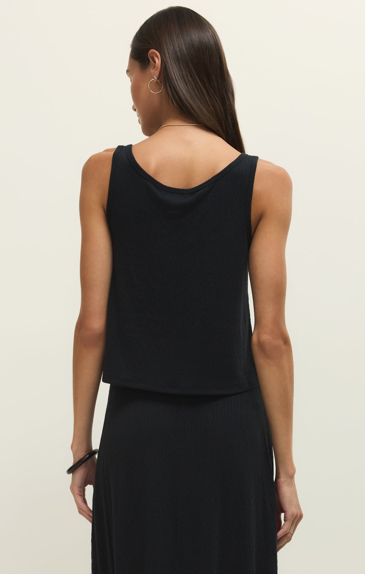 Joanna Textured Knit Cropped Tank