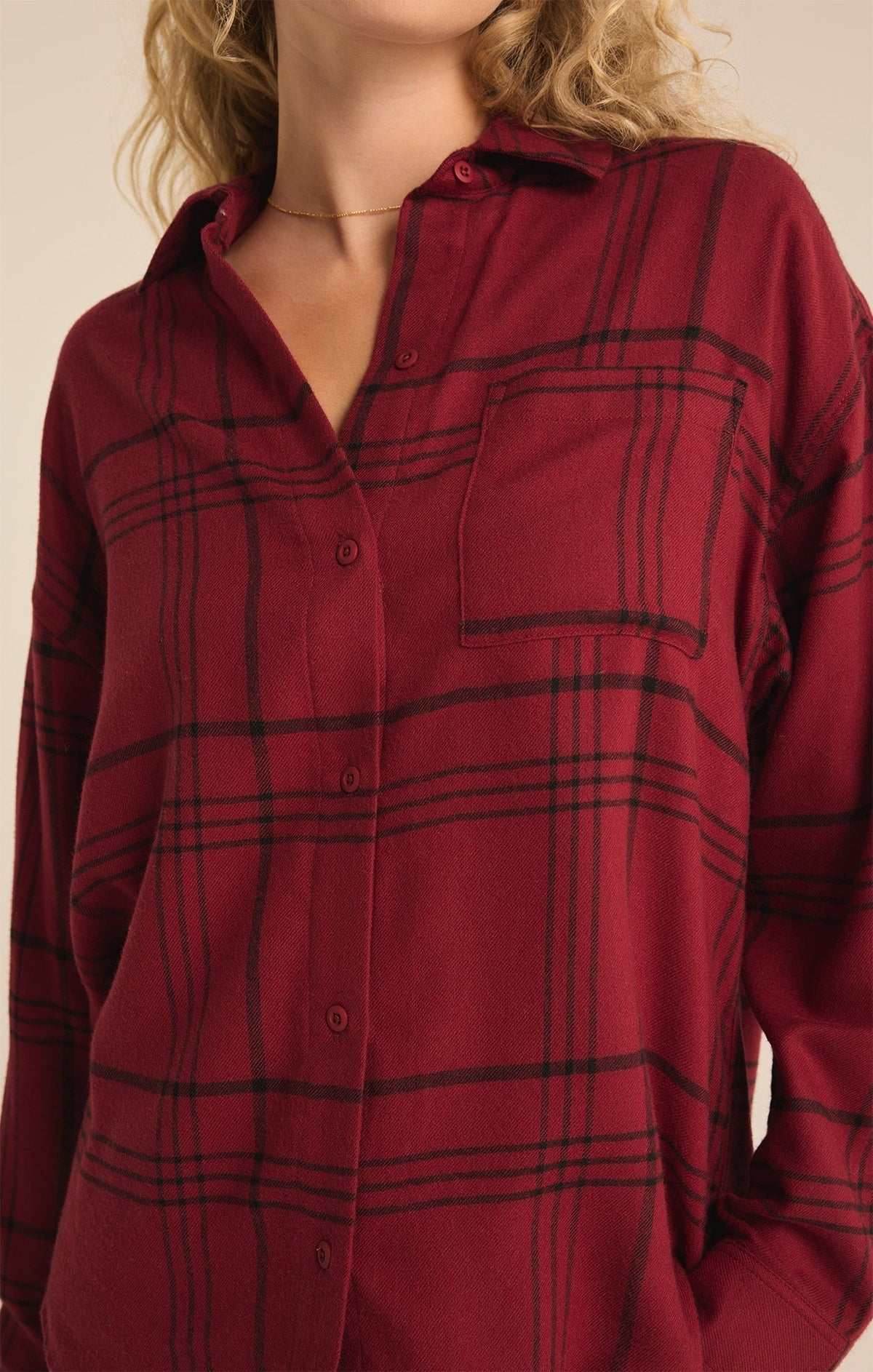 River Plaid Button Up