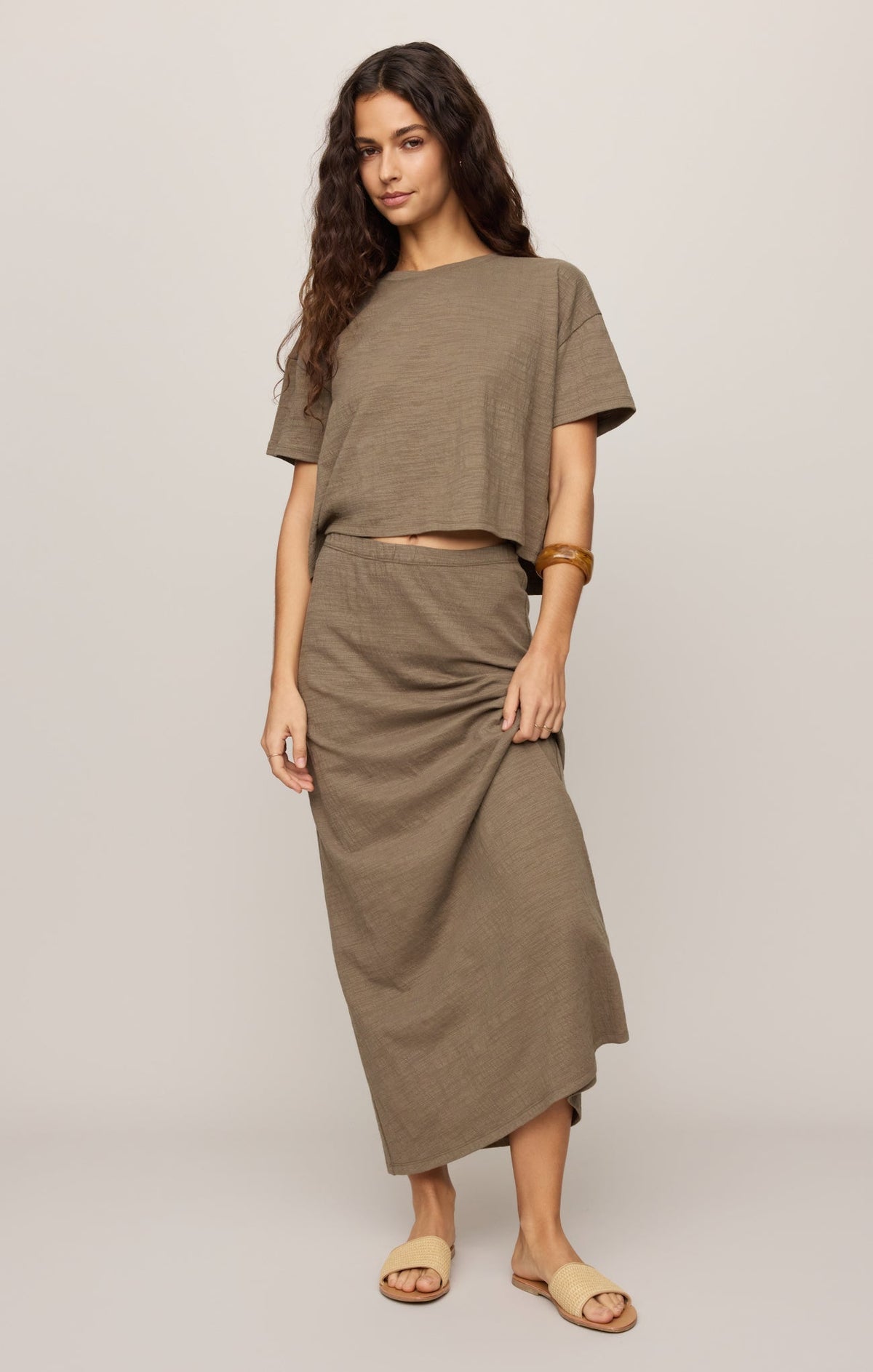 Sway Textured Cropped Tee