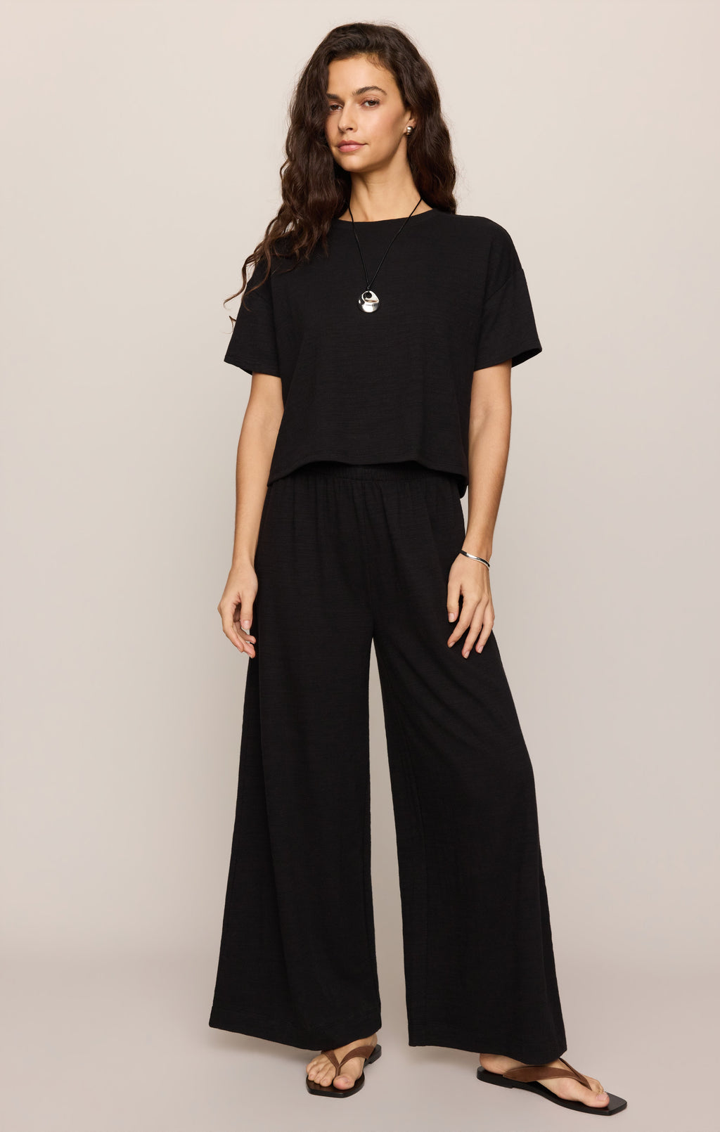 Sway Textured Cropped Tee