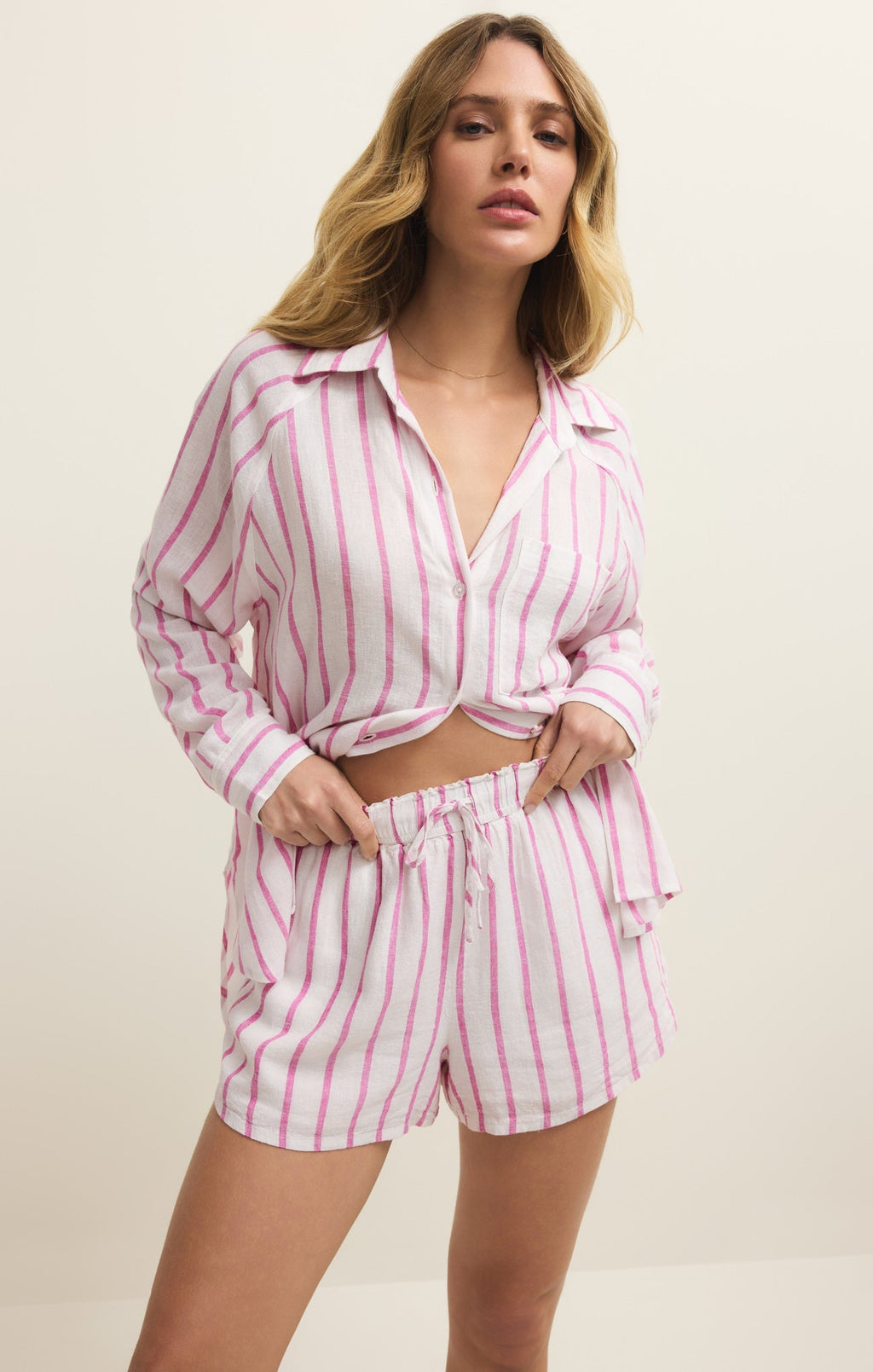 The Perfect Linen Striped Top