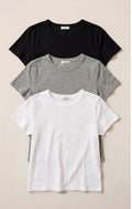 Junie Slub Tee Shirt 3-Pack