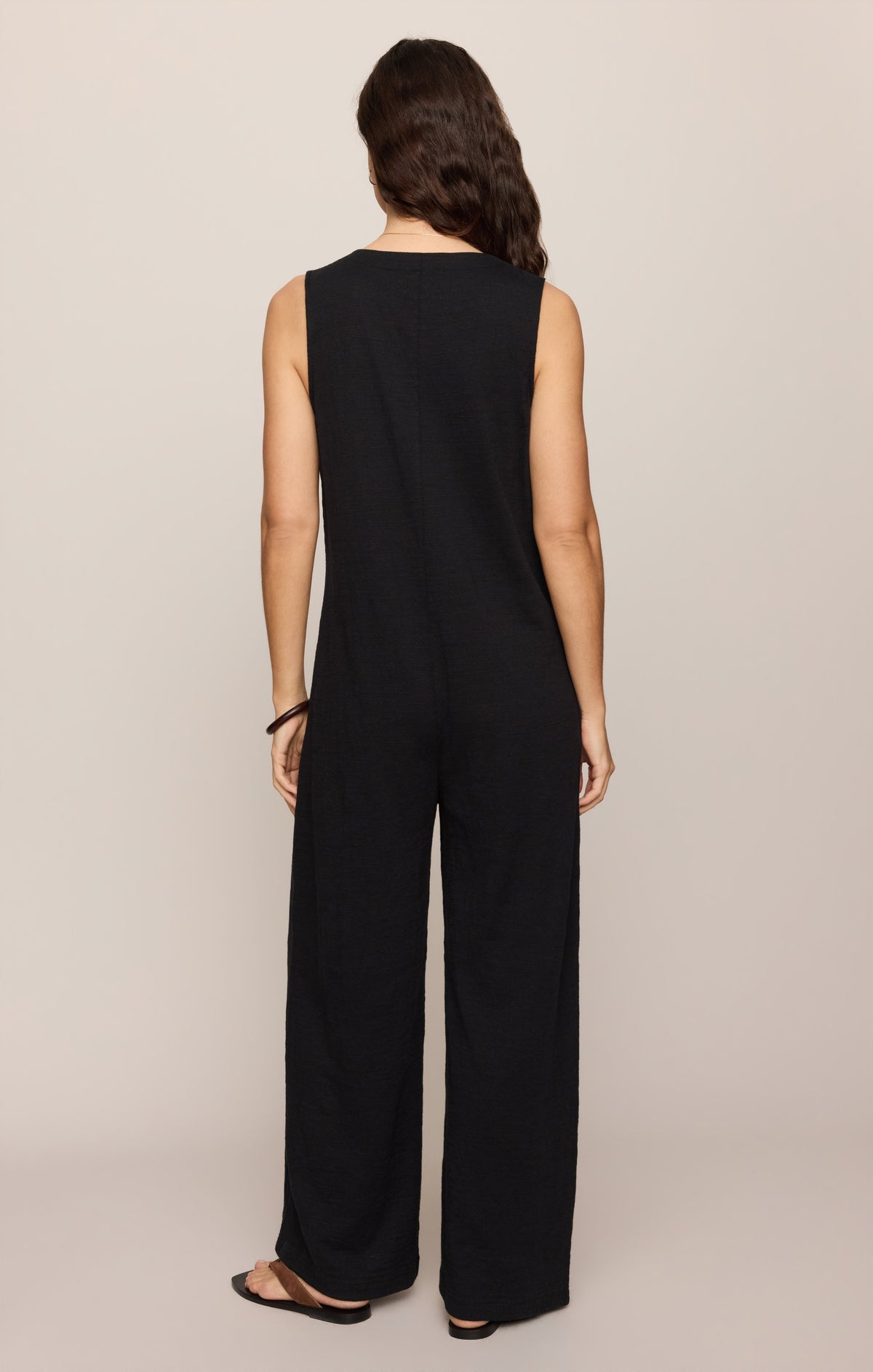 Solace Textured Slub Jumpsuit