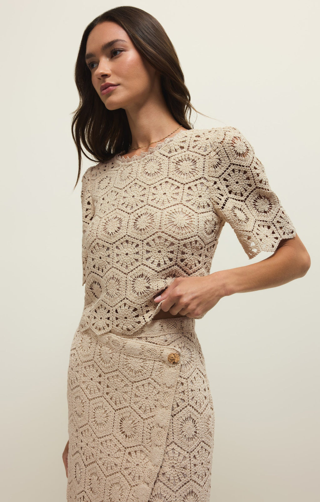 Raquel Lace Cropped Top