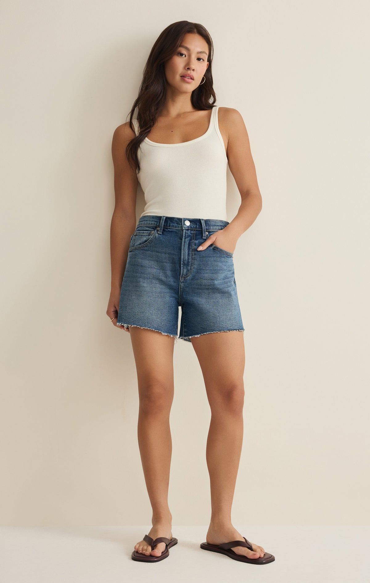 Jonah Mid Rise Denim Short