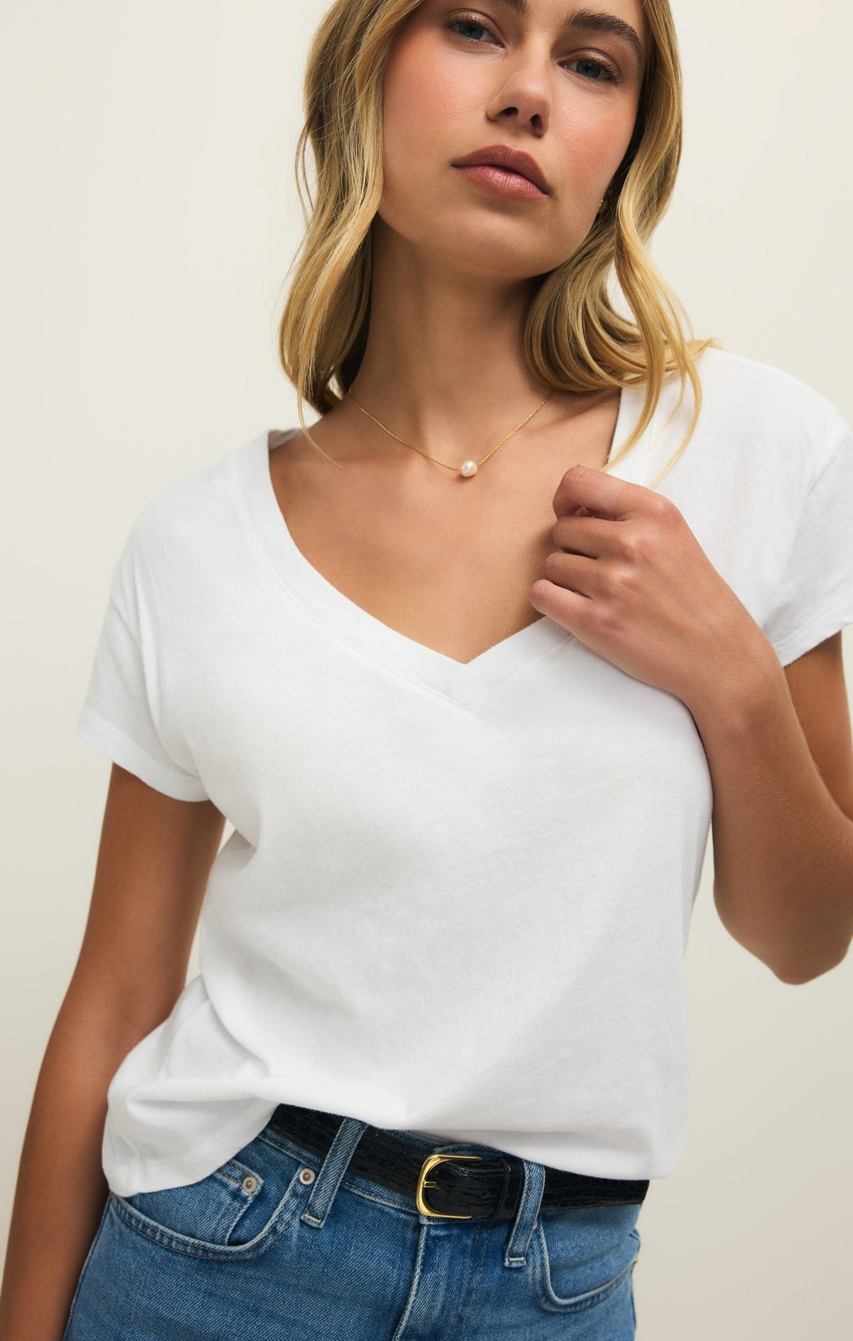 Modern Jersey V-Neck Tee