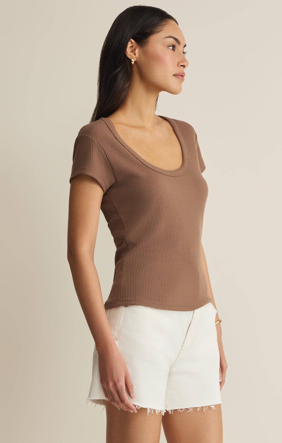 Leisurely Scoop Neck Tee