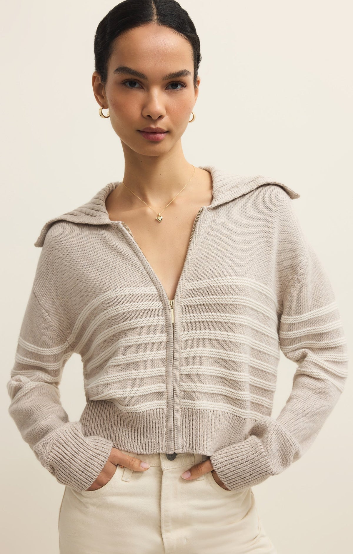Kovac Cropped Sweater Jacket