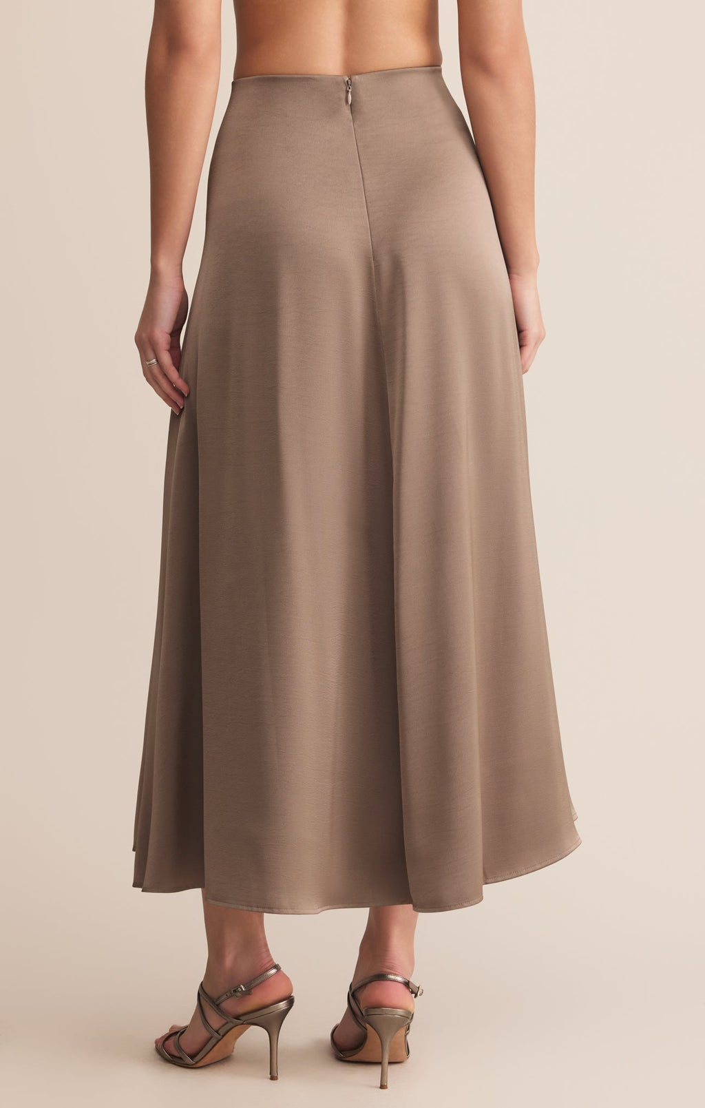 Northpointe Satin Midi Skirt
