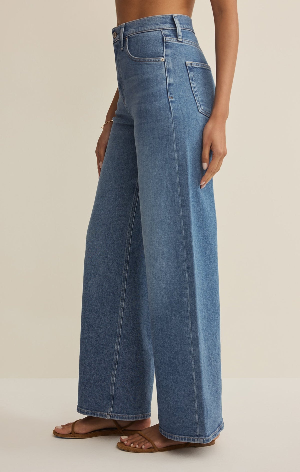 Nova High Rise Wide Leg Denim Pant