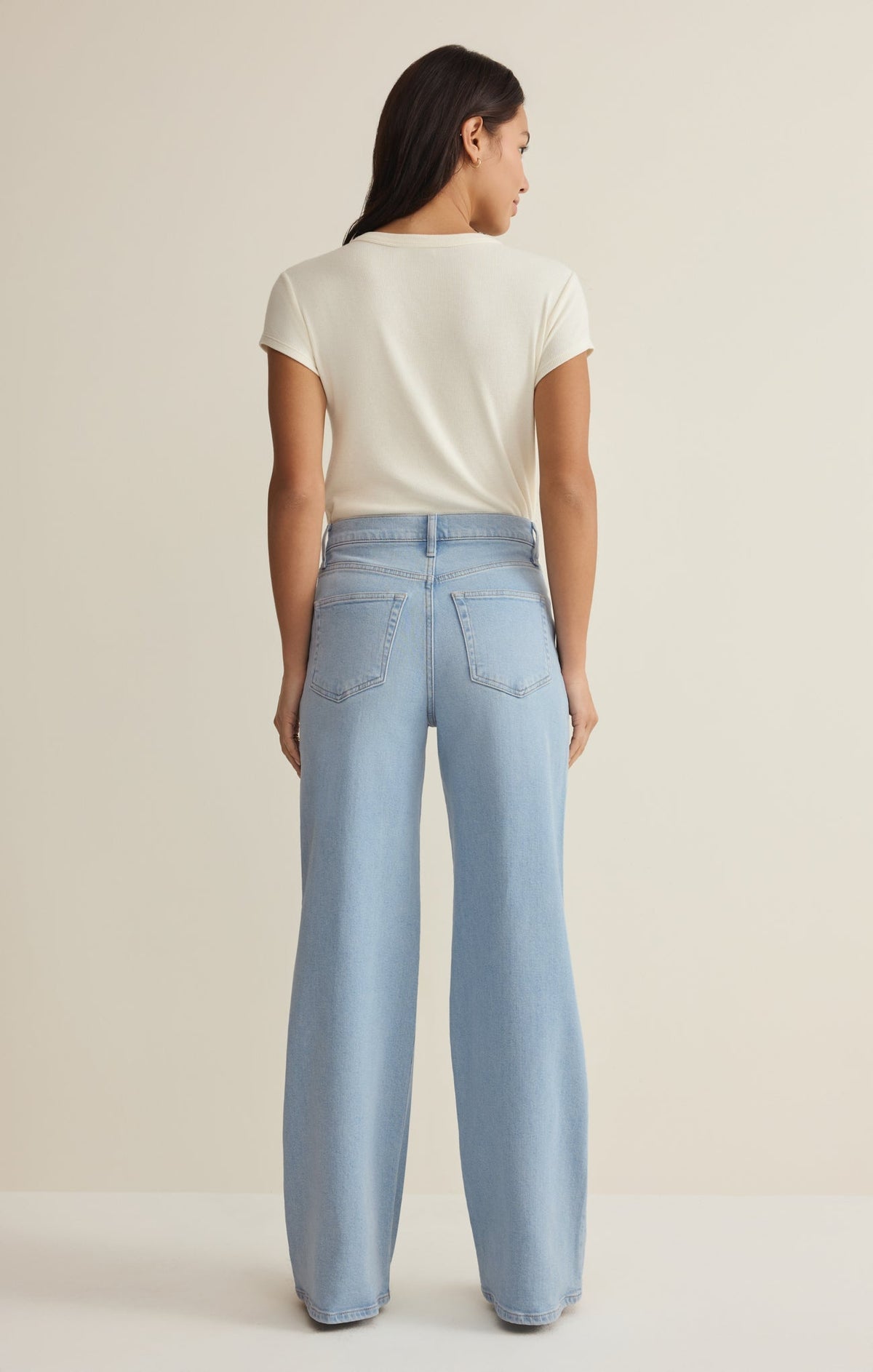 Nova High Rise Wide Leg Denim Pant