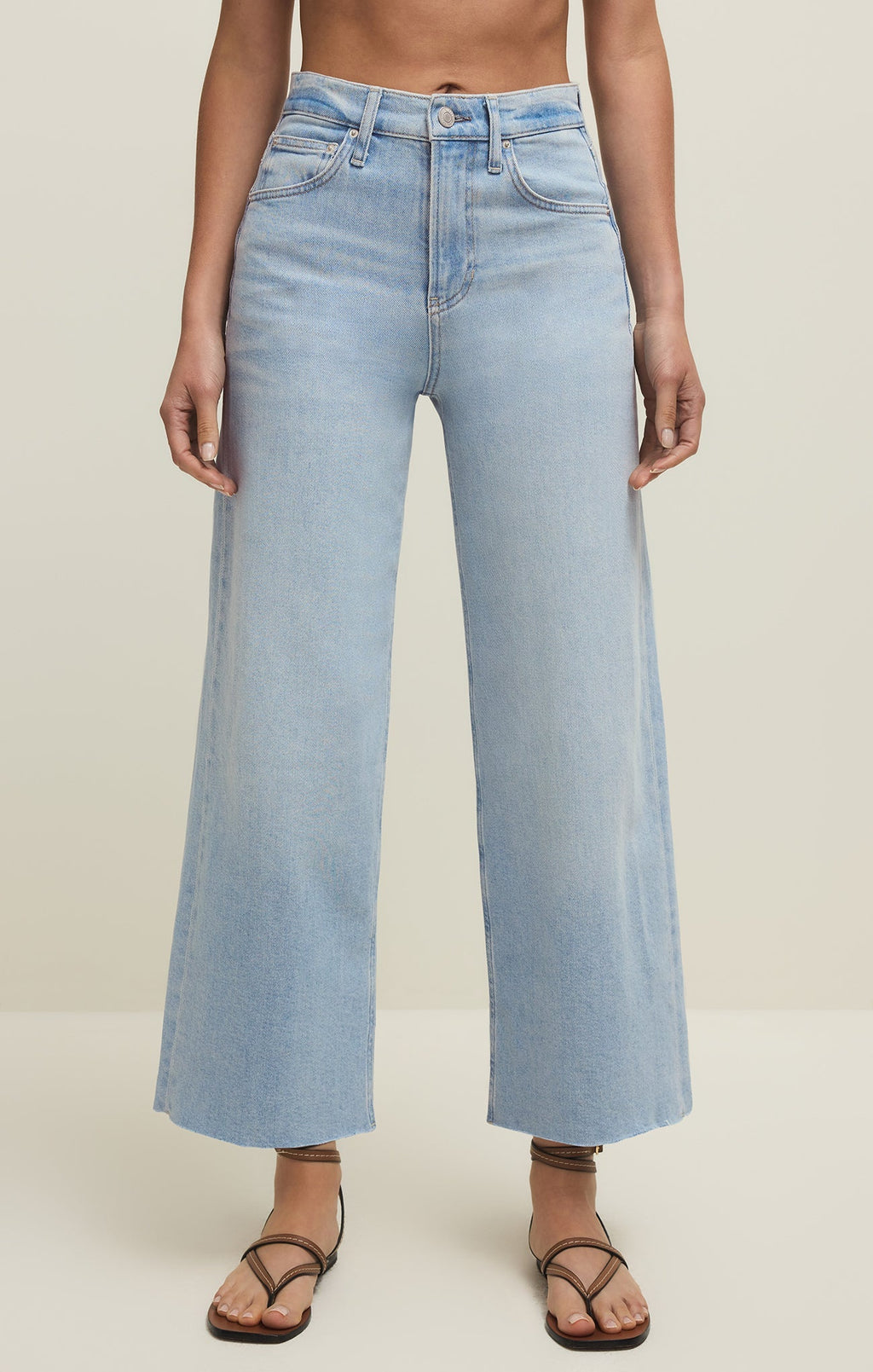Nova High Rise Denim Crop Pant