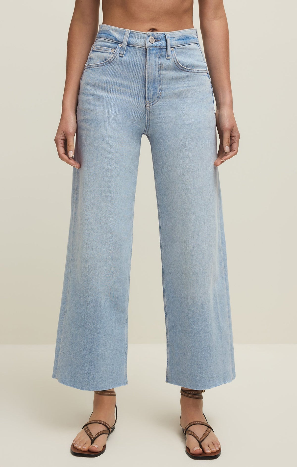 Nova High Rise Denim Crop Pant
