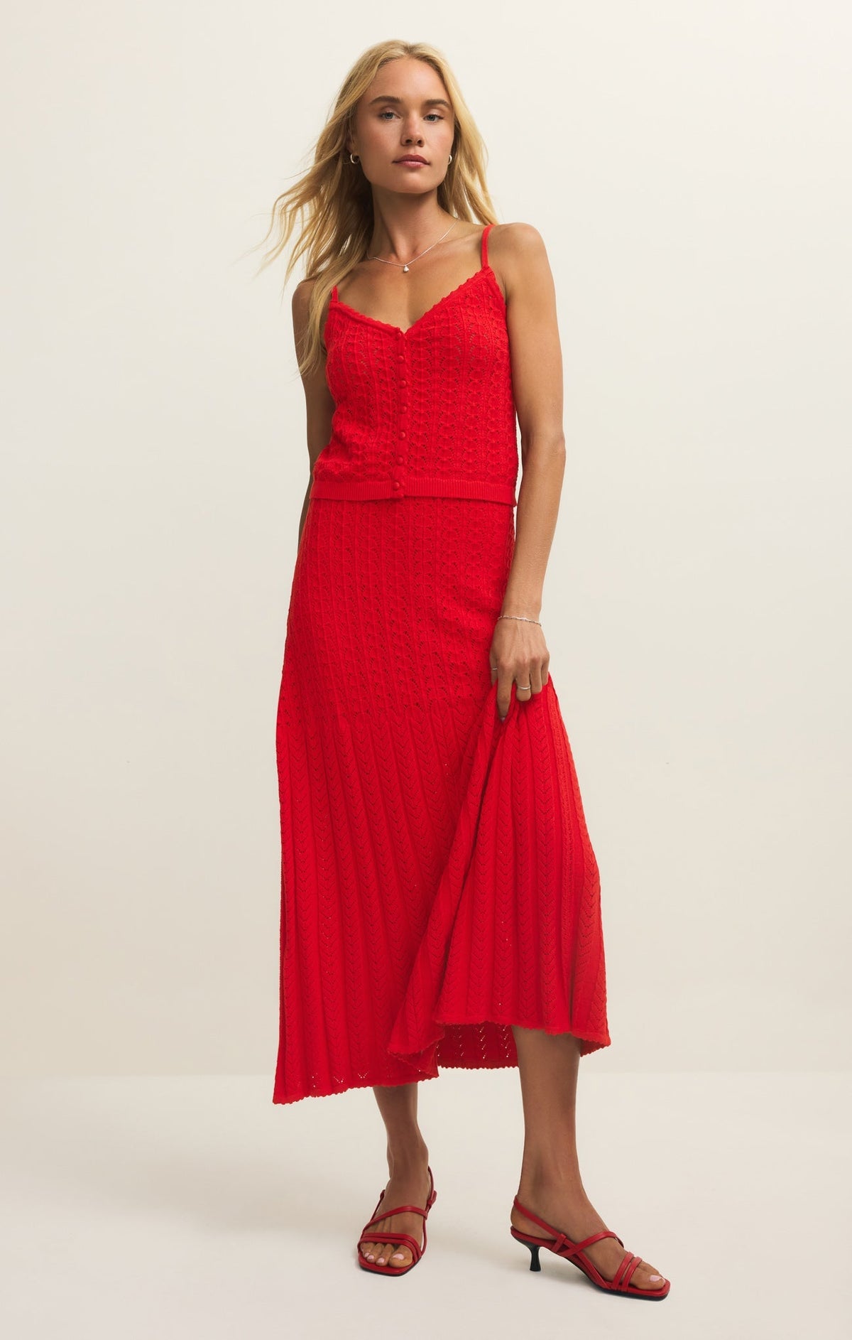 Lexa Crochet Sweater Maxi Skirt
