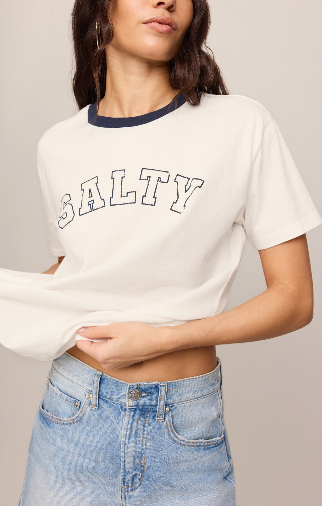 Salty Ringer Boyfriend Tee