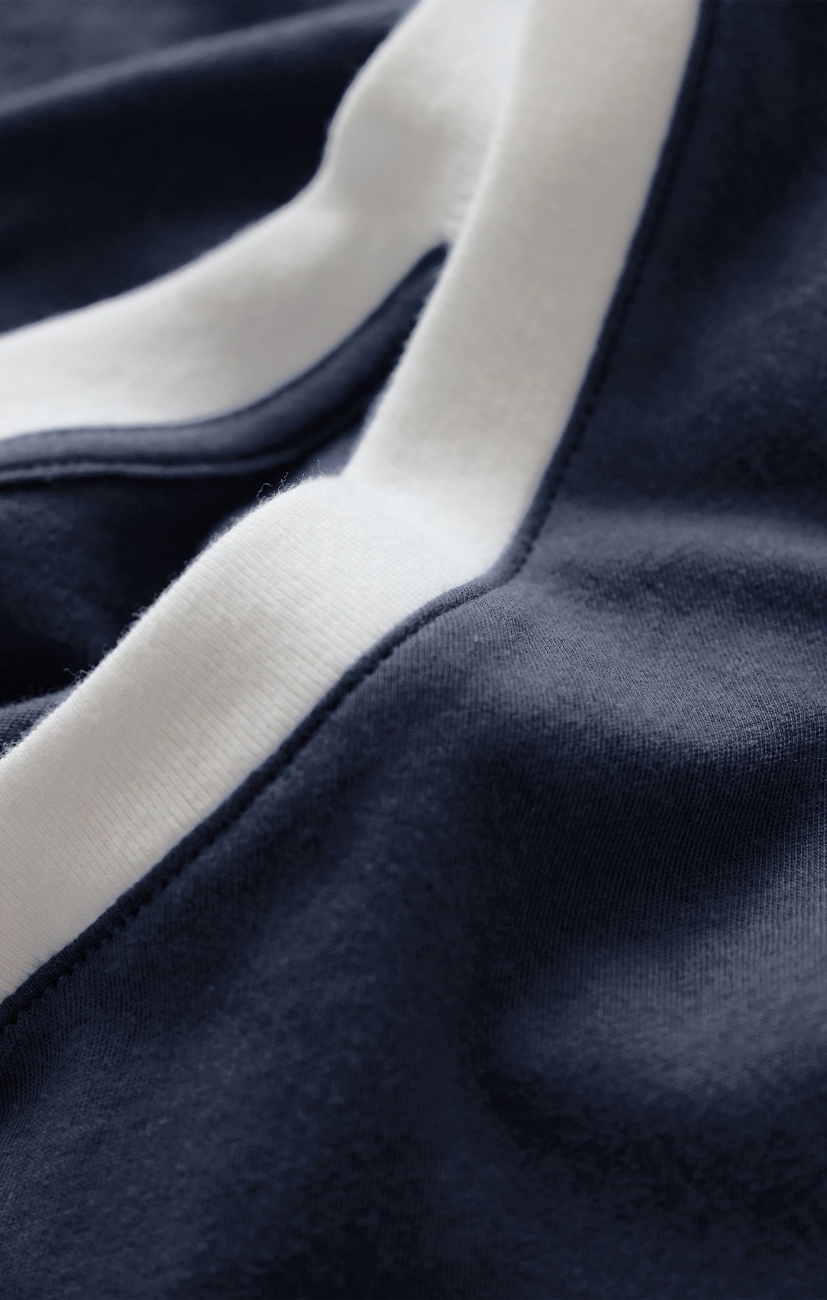Modern Contrast V-Neck Tee