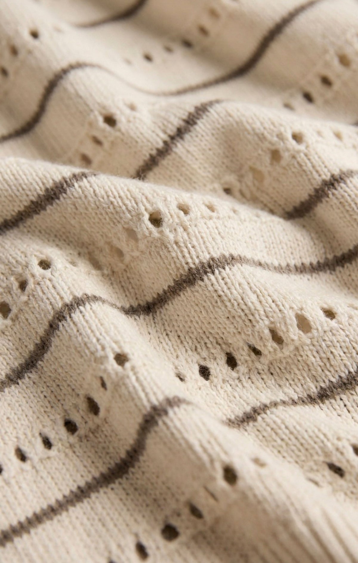 Darby Stripe Pointelle Sweater