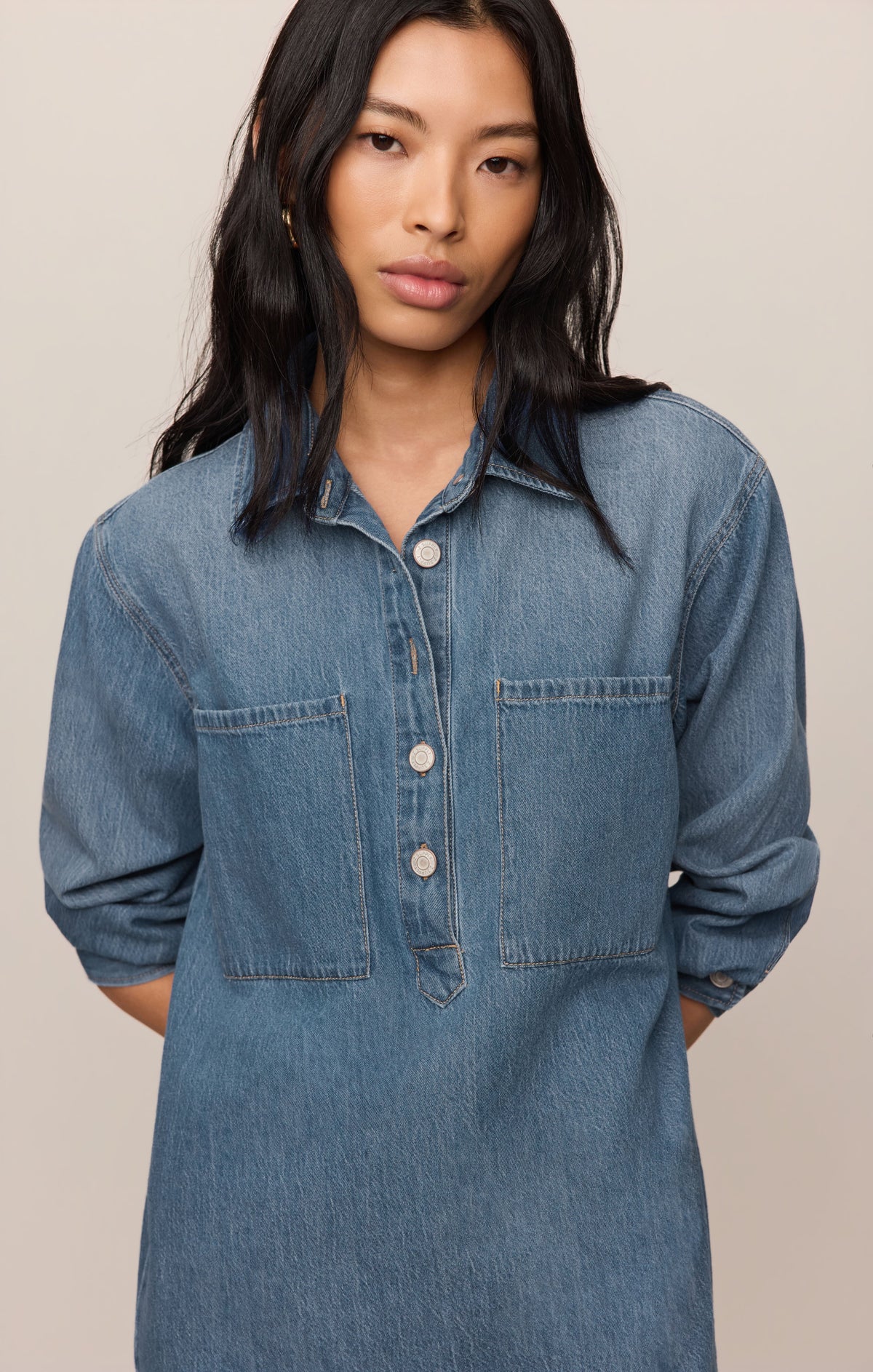 Lucie Denim Shirt Dress