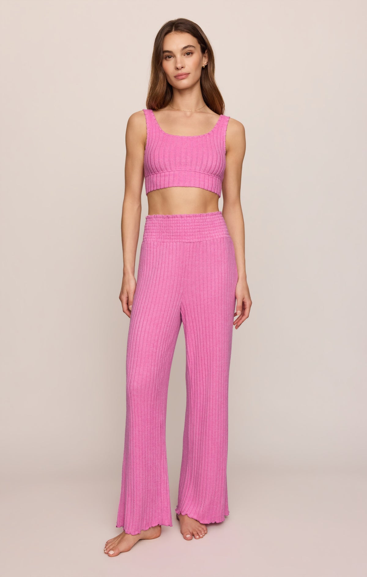 Zoe Silky Rib Tank Bra