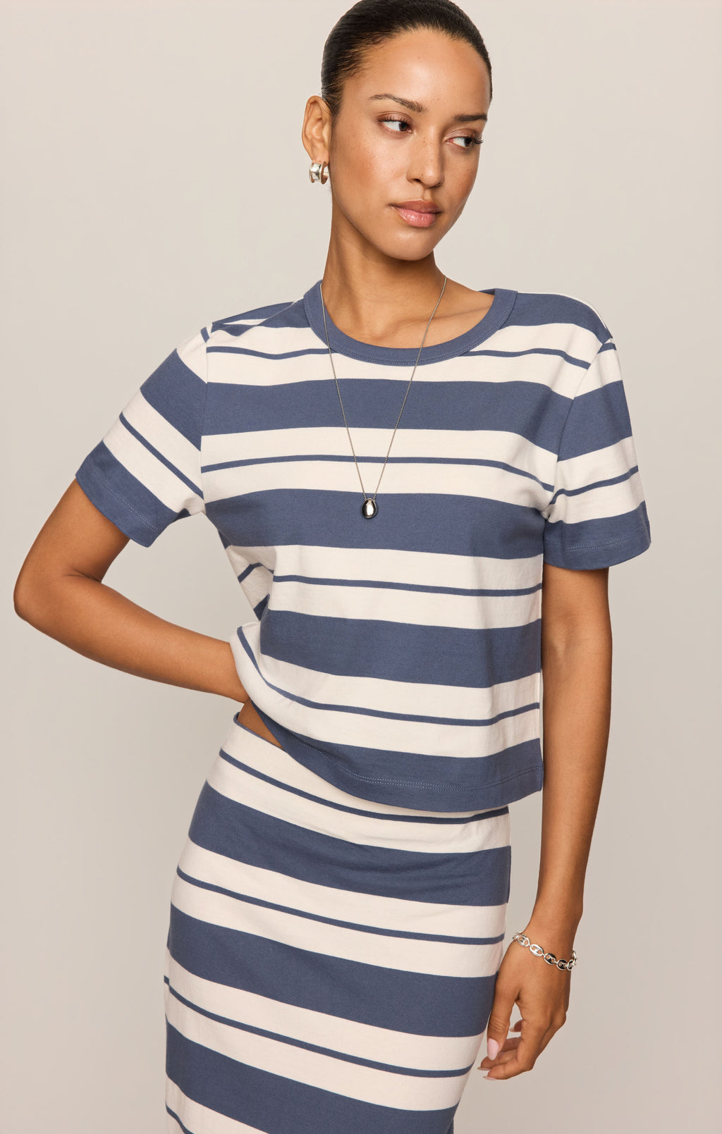 Stellan Striped Jersey Tee