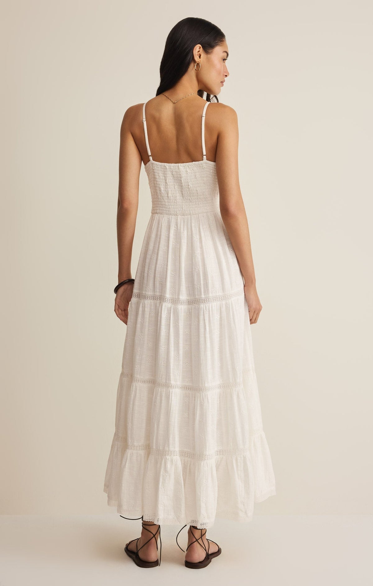 Behati Eyelet Midi Dress