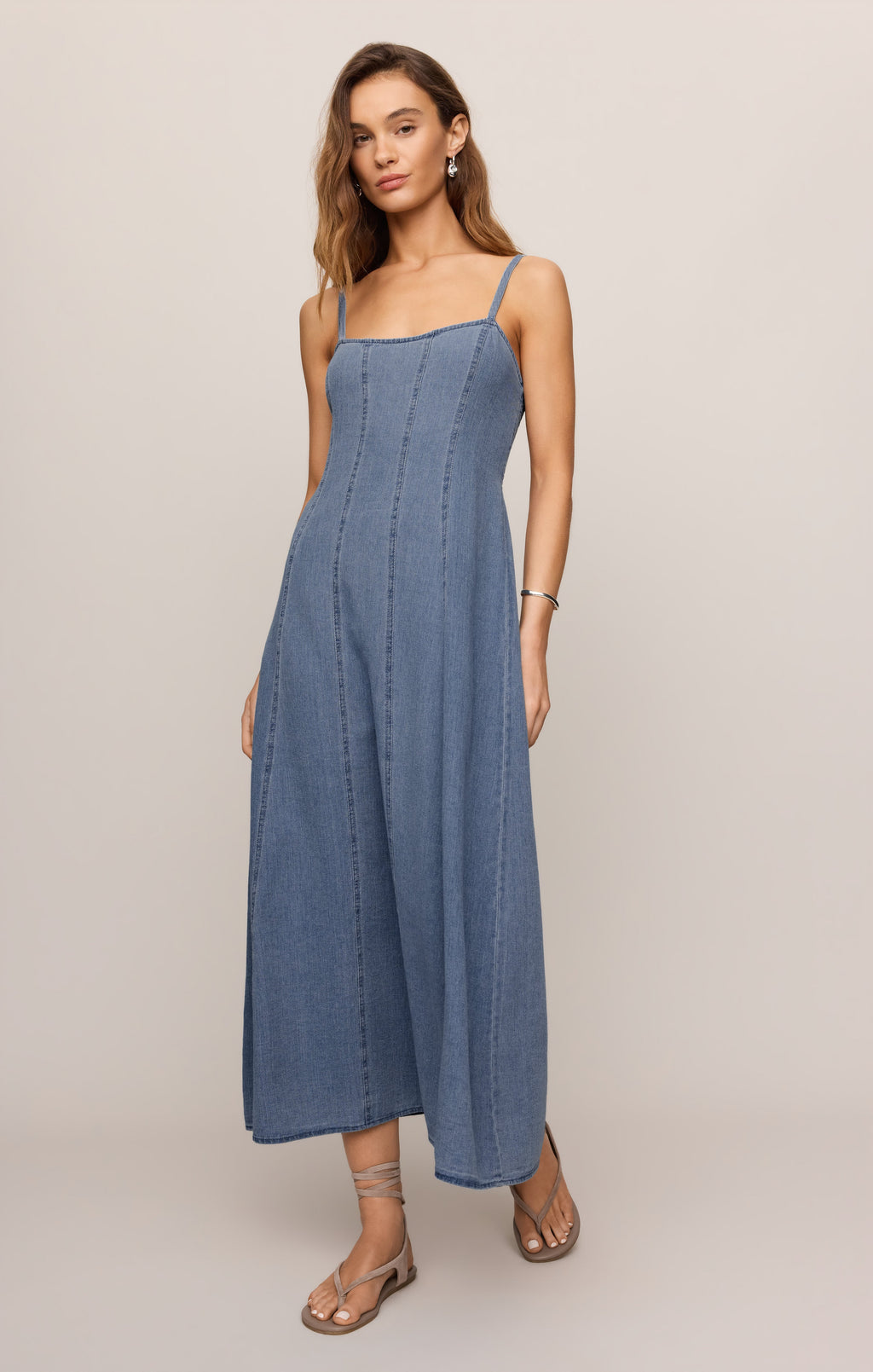 Leonora Denim Midi Dress