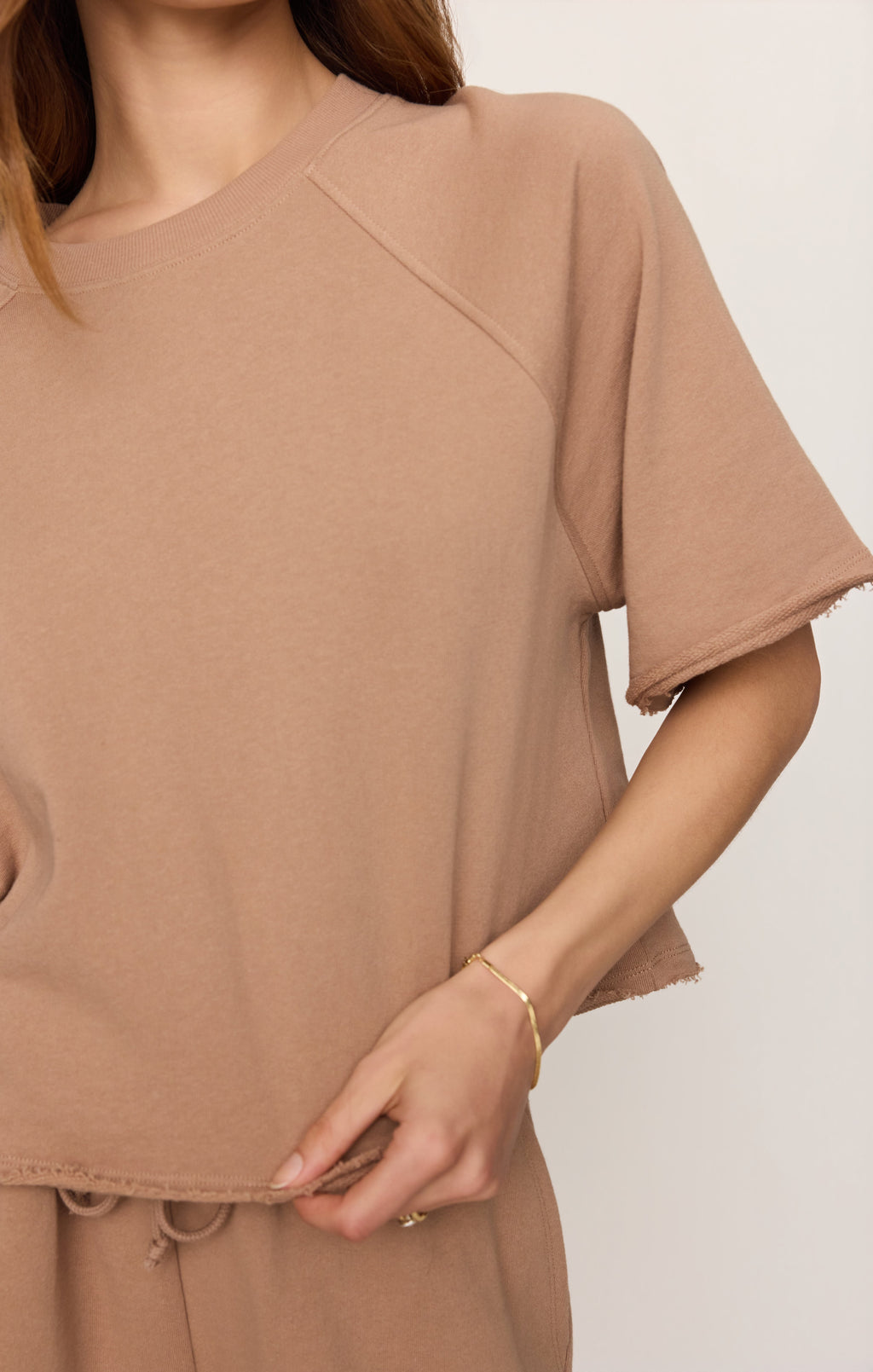 Short Sleeve Raglan Sweatshirt