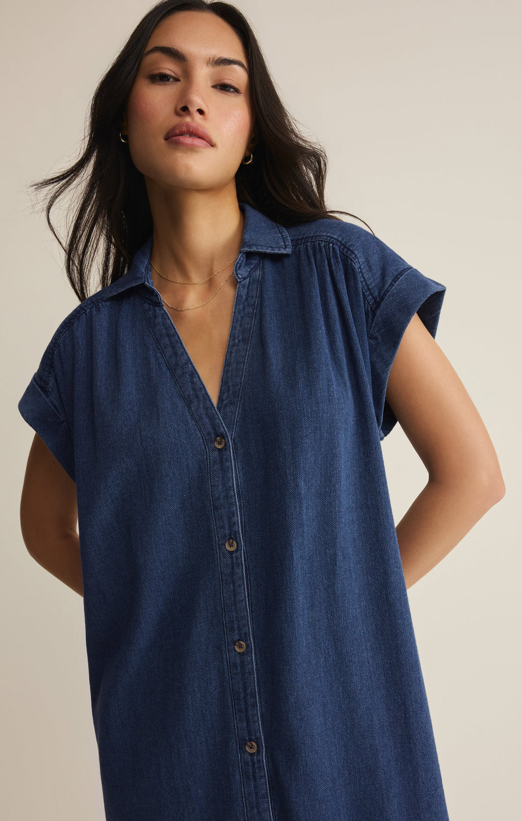 Shellbound Twill Dress