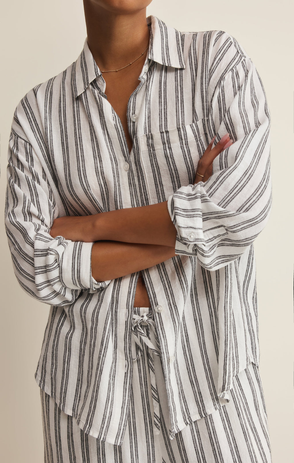 The Perfect Striped Linen Pant