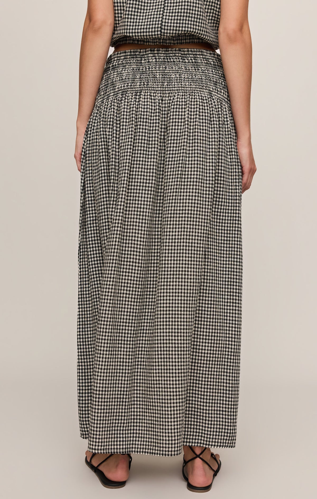 Brooke Gingham Maxi Skirt