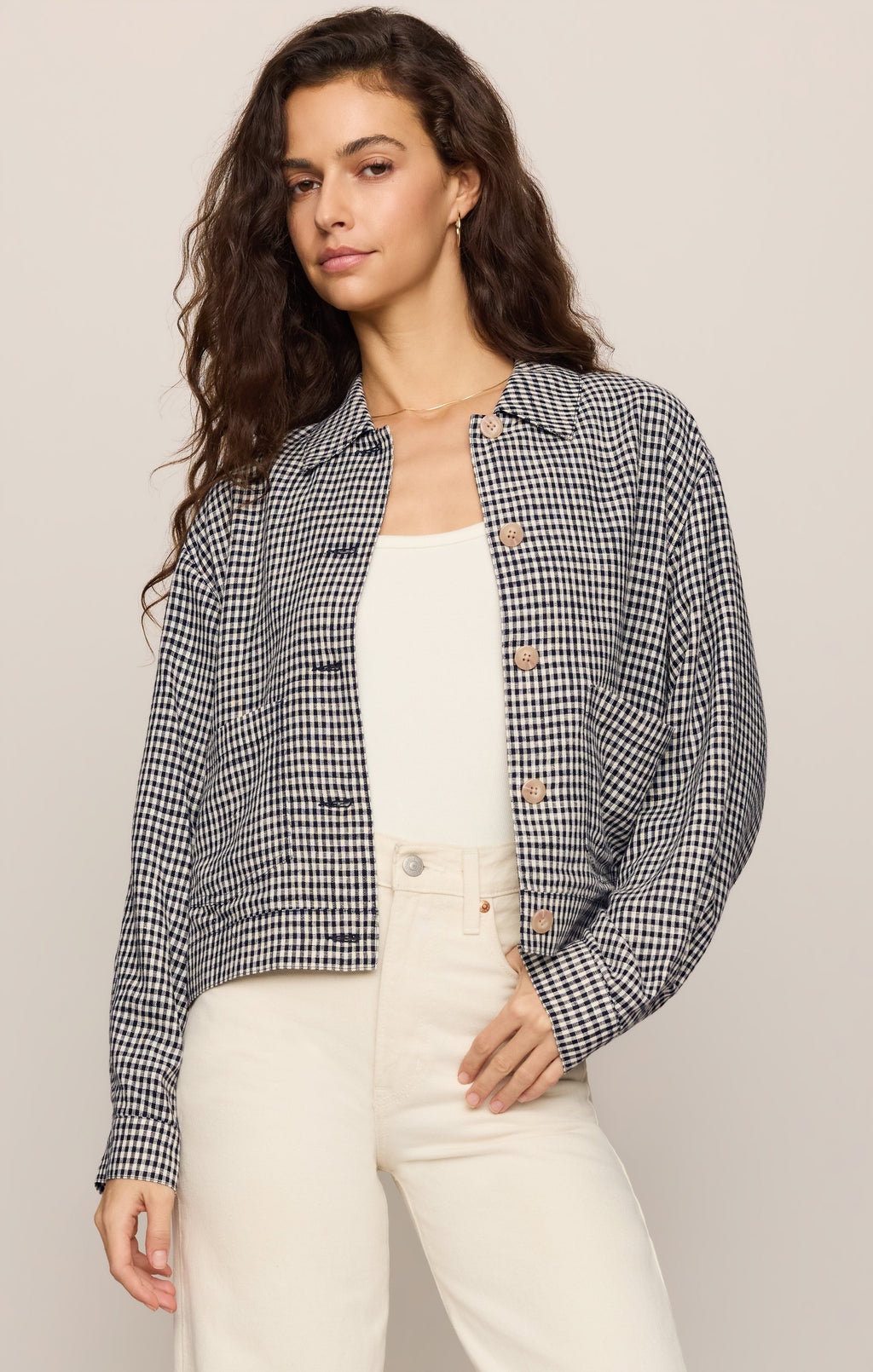 Monroe Gingham Jacket