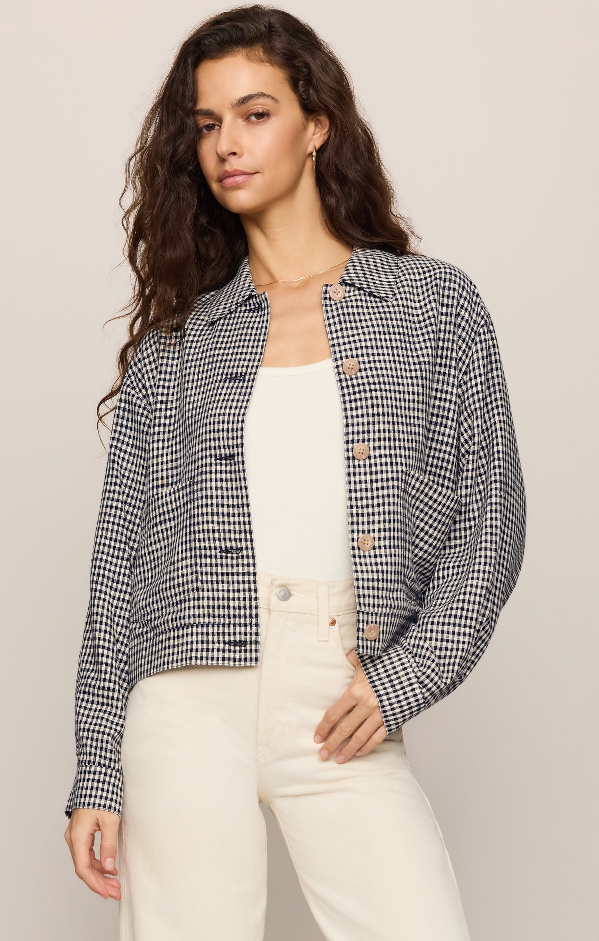 Monroe Gingham Jacket