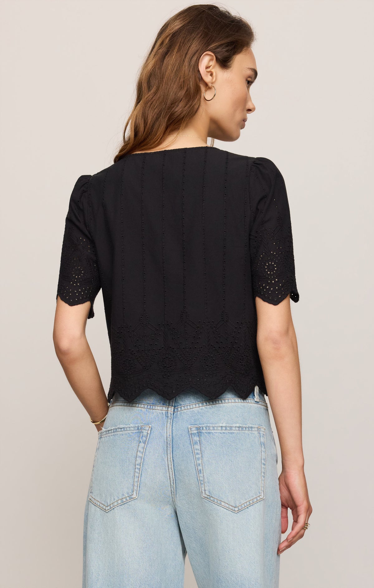 Oceanside Embroidered Top