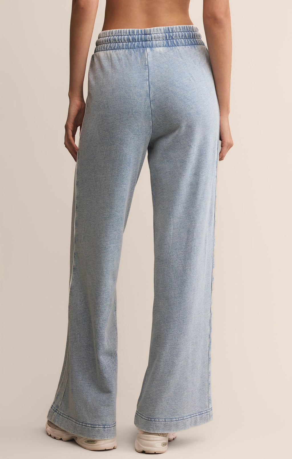 Sport Stripe Knit Denim Pant