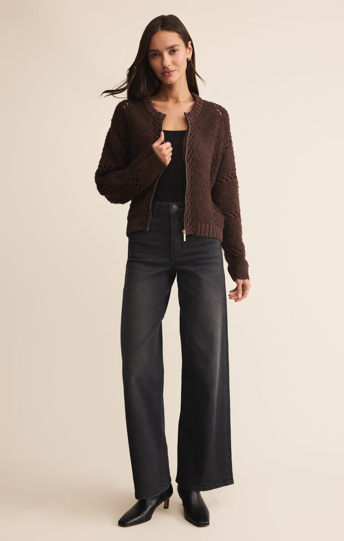 Sundance Zip-Up Sweater Jacket