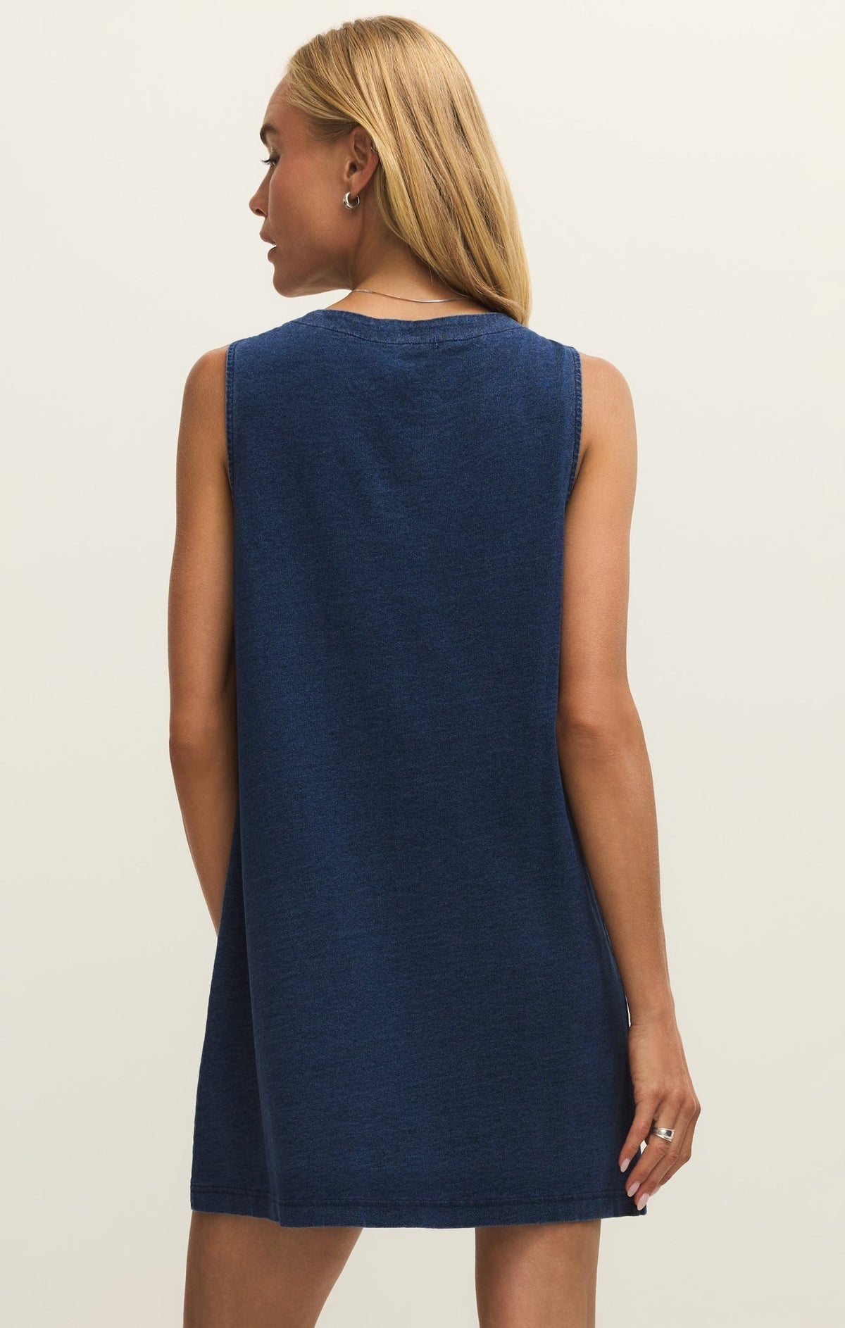 Solace Jersey Denim Mini Dress