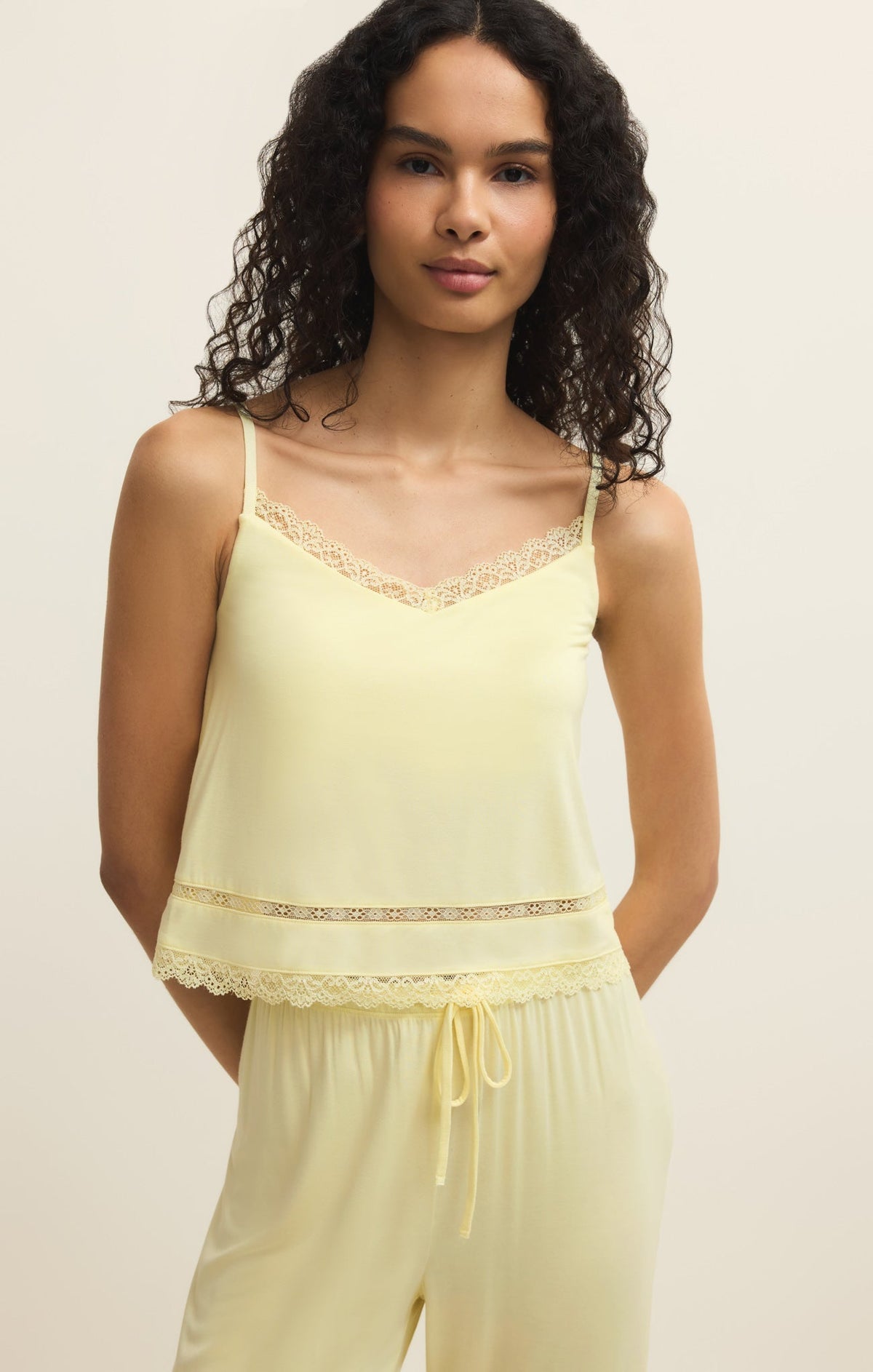 Gigi Cropped Lace Cami
