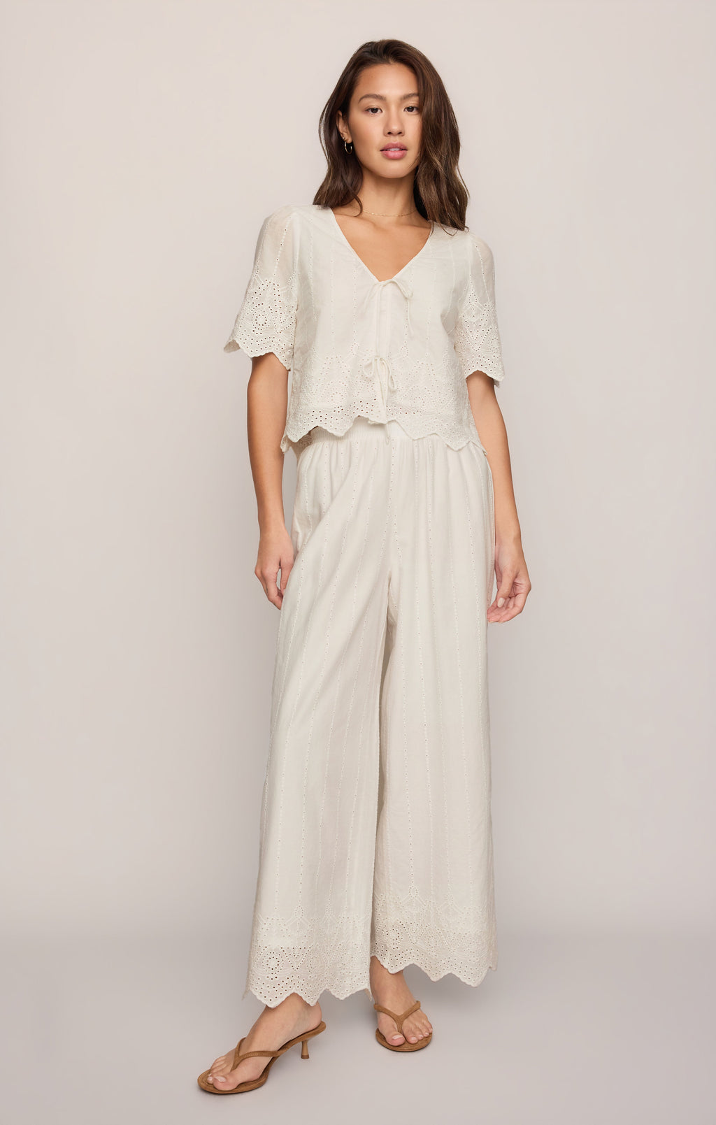Oceanside Embroidered Top