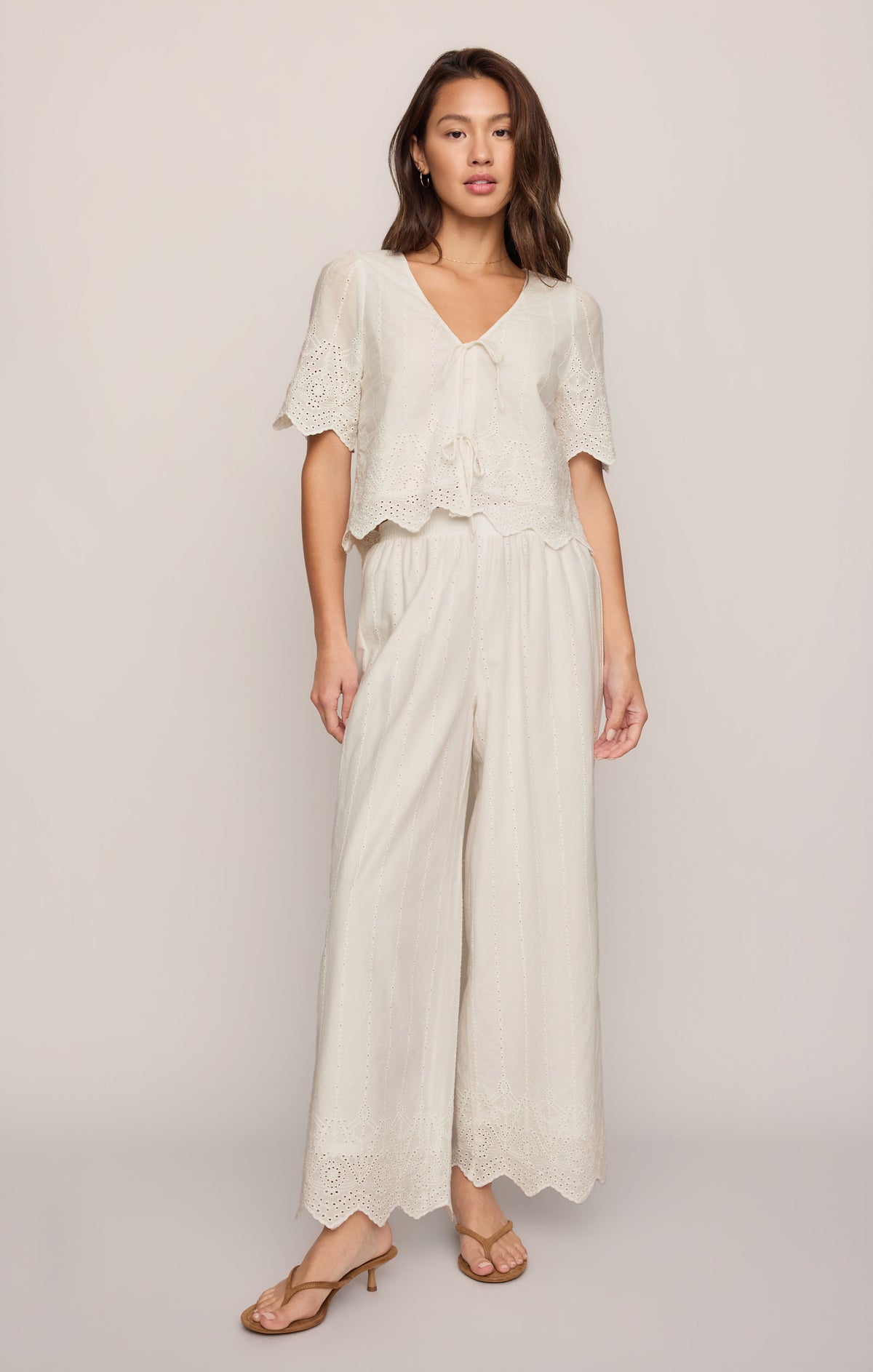 Oceanside Embroidered Top