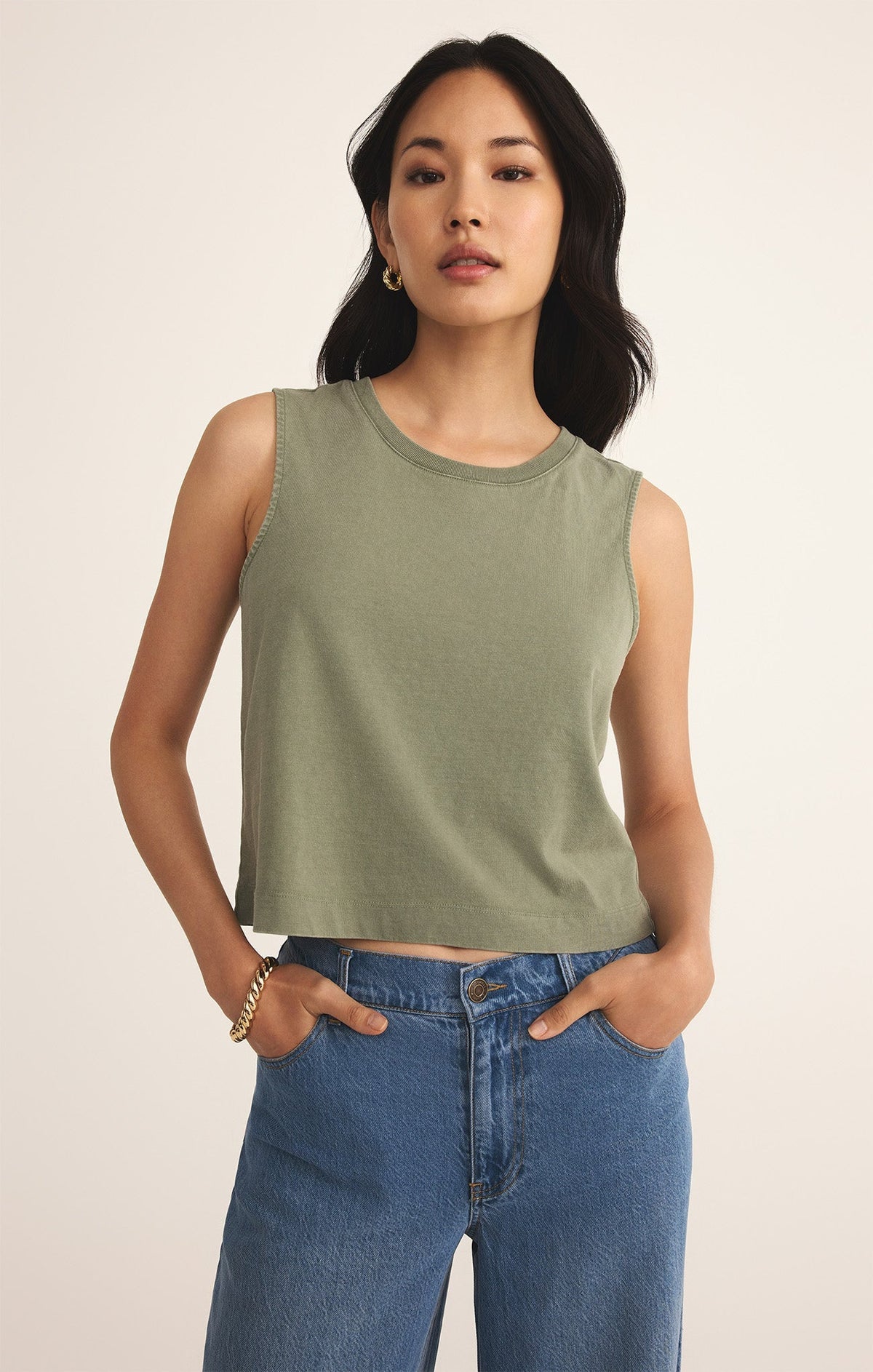 Sloane Cotton Jersey Tank