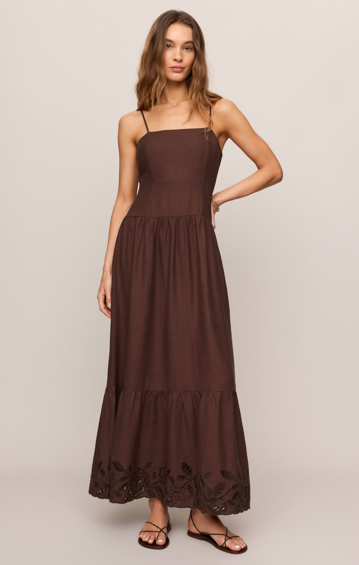 Esti Embroidered Maxi Dress