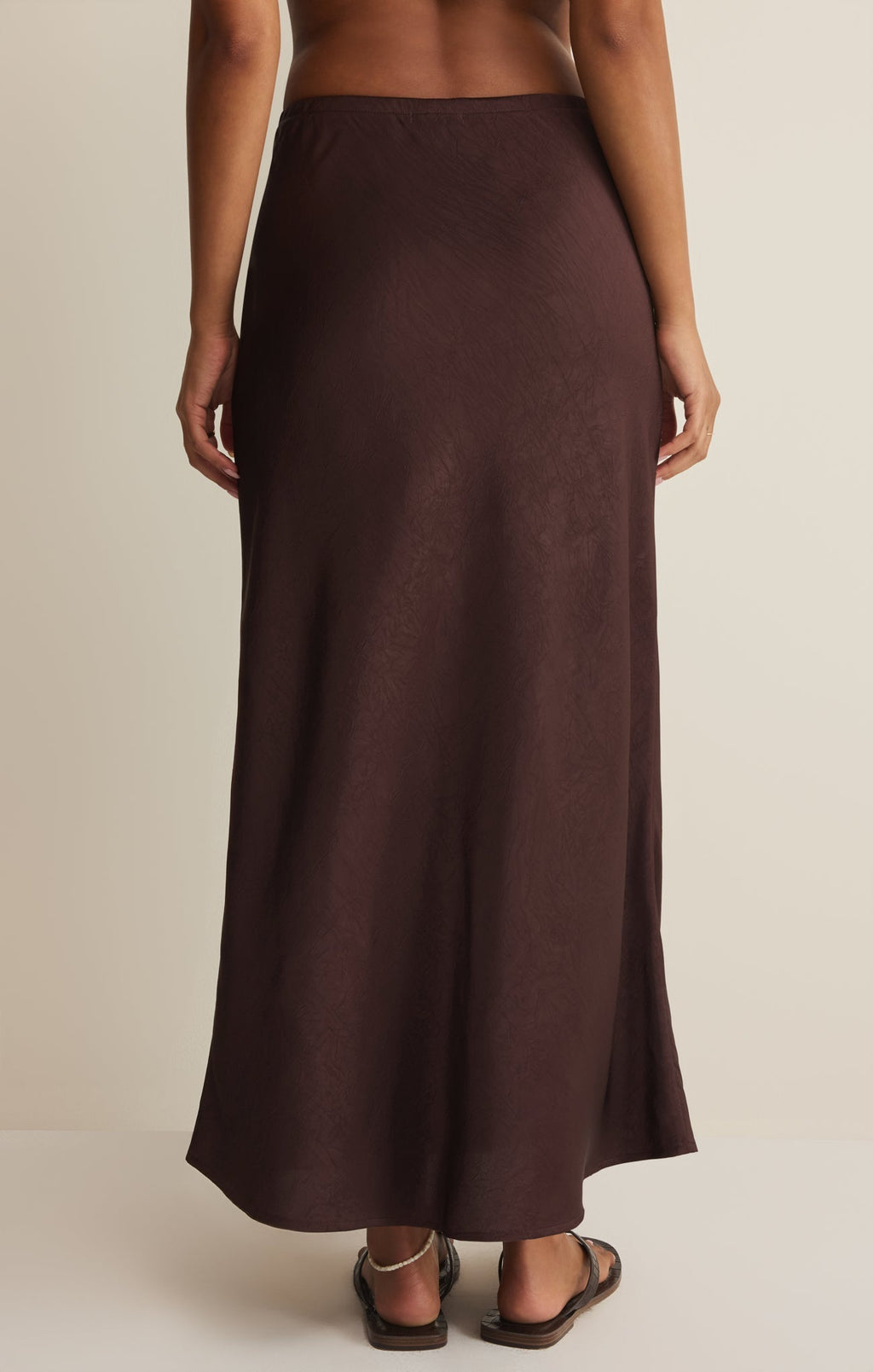 Viva Satin Midi Skirt