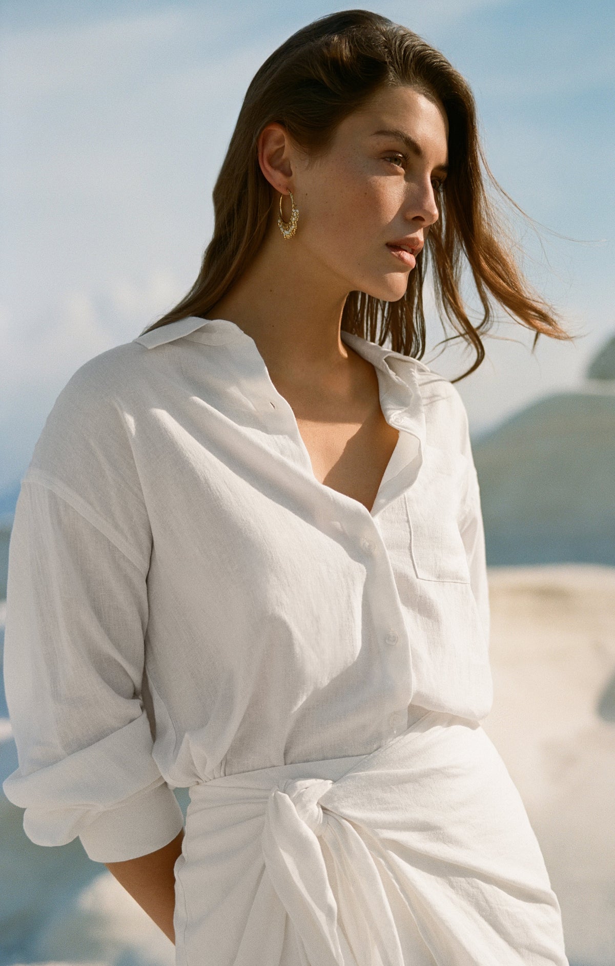 The Signature Linen Top