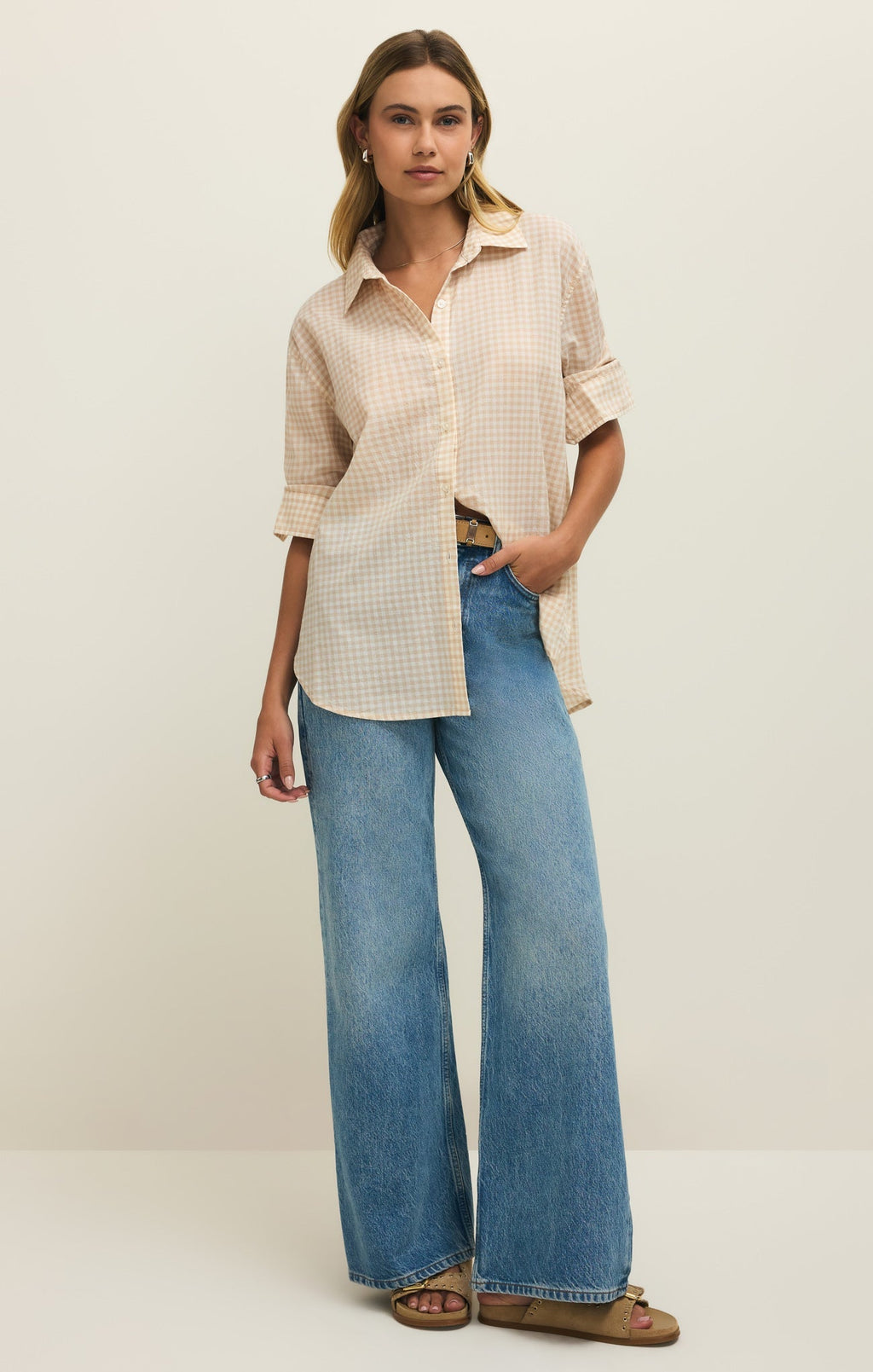 Seaport Gingham Button Up